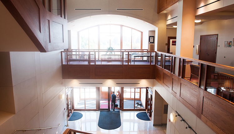 Second floor of Gonzaga Law School
