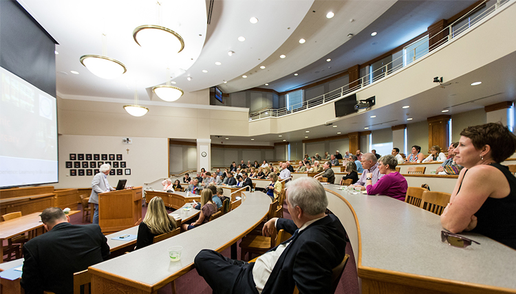 Filled Gonzaga Law courtroom