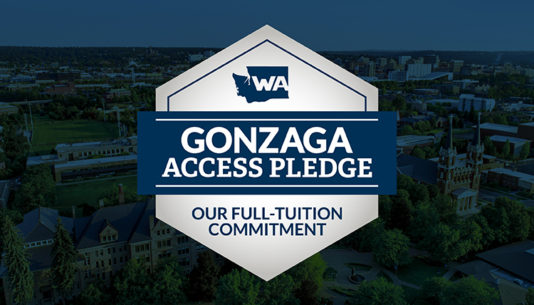 Graphic depicting the Gonzaga Access Pledge