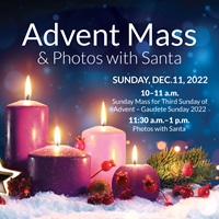 Advent Mass & Photos with Santa, Sunday, Dec. 11
