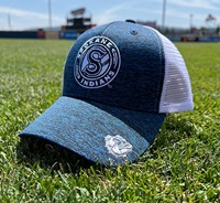 baseball hat co-branded Spokane Indians and Gonzaga University Bulldog