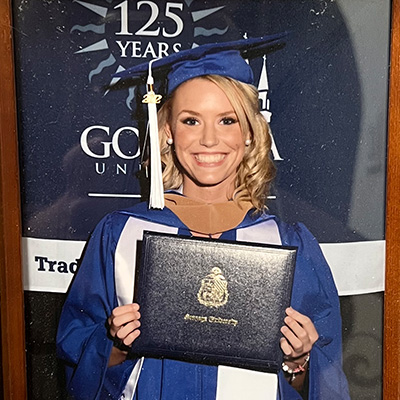 Melissa Koontz 2012 graduation regalia 