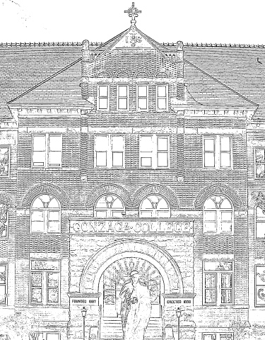  College Hall Coloring Page