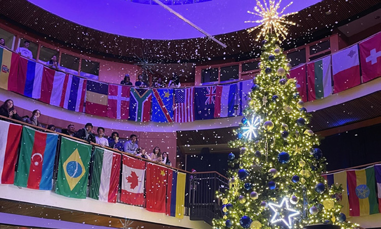 The Gonzaga Christmas Tree Lighting Ceremony.