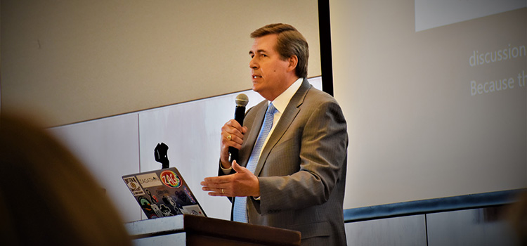 Raymond Reyes in classroom