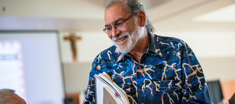 Raymond Reyes in classroom