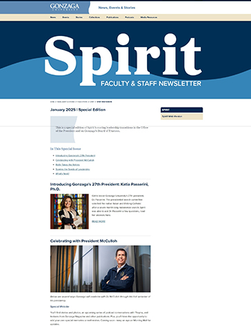 Screenshot of the web version of Spirit. 