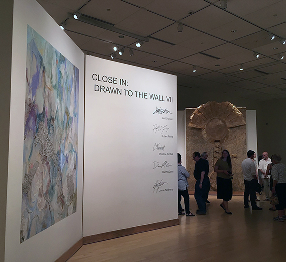 View of entry to Drawn to the Wall VII exhibit.
