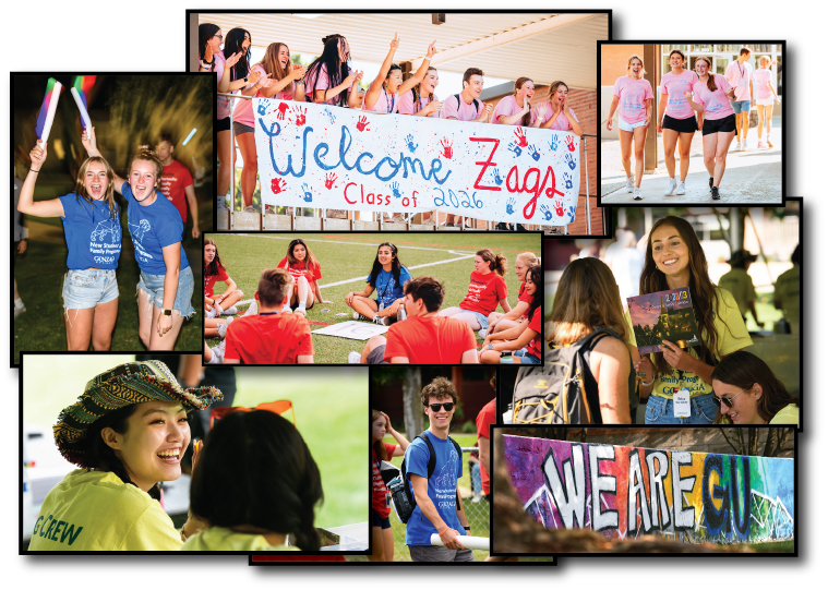 Collage of Orientation Student Leaders