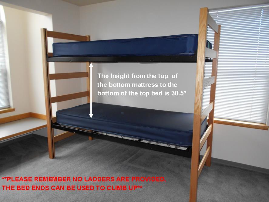 bunked beds