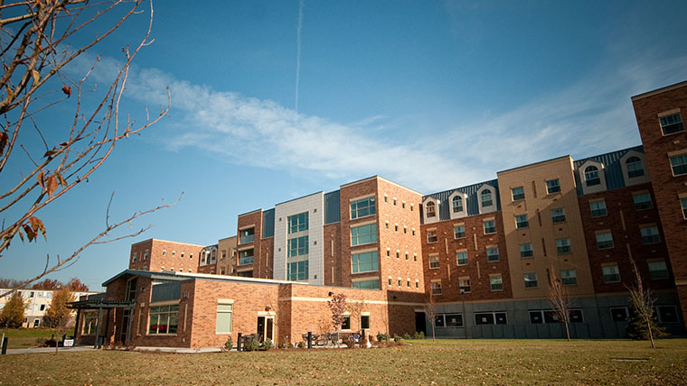 Exterior of Coughlin Hall on Gonzaga's campus.