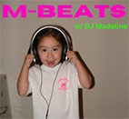 Young person with DJ headphones over their ears.