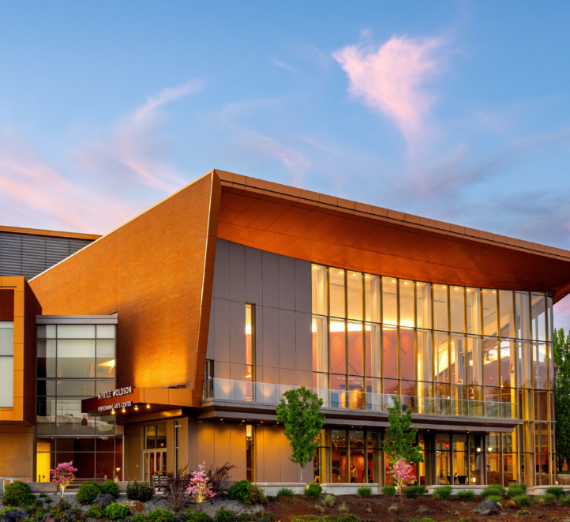 Myrtle Woldson Performing Arts Center exterior. 