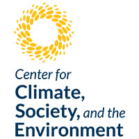 Center for Climate, Society, and the Environment sunburst logo.