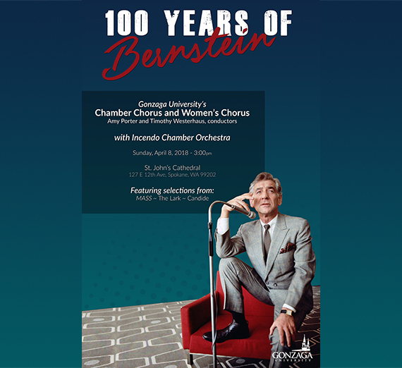 Promotional poster for 100 years of Bernstein
