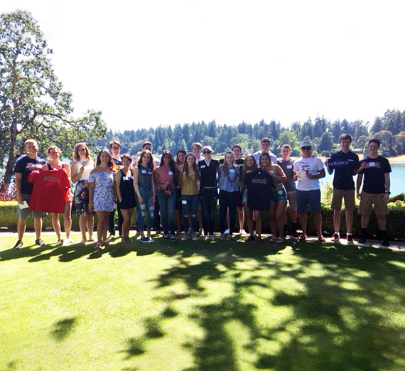 New students gather for a group photo in Tacoma