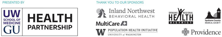 UW School of Medicine Health Partnership logo and Event sponsors logos