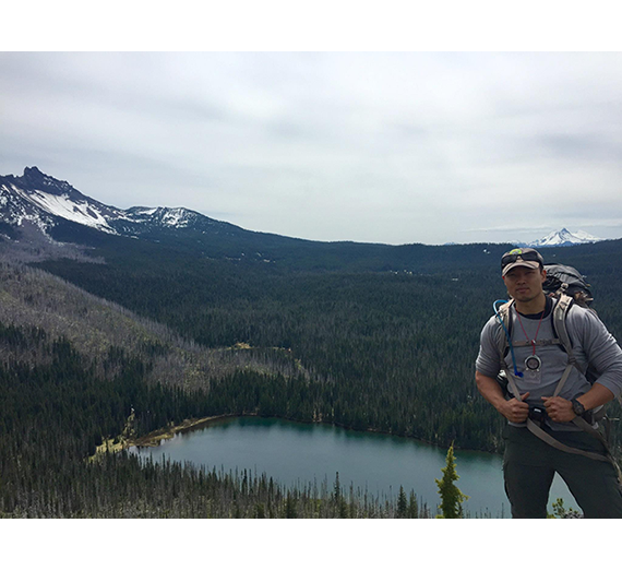 Ben Chu backpacking in the Mt Jefferson Wilderness