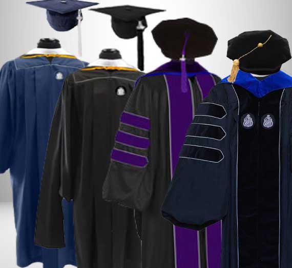 Commencement Attire-Bachelors-Masters-Law-Doctoral