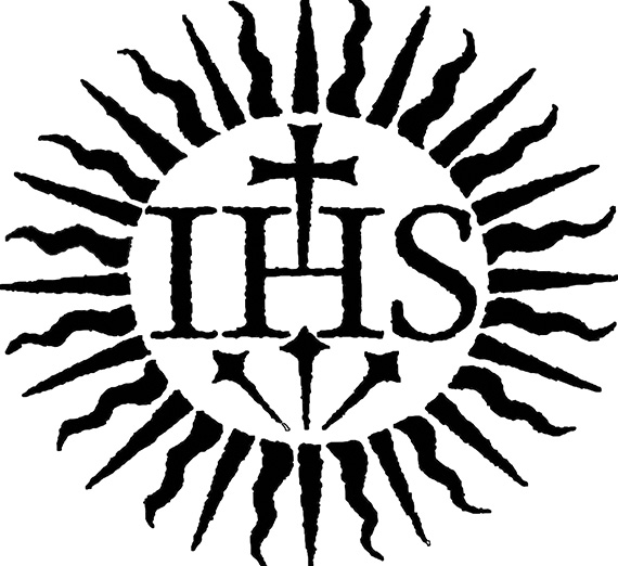 The Jesuit logo. 