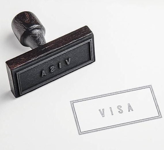 a visa stamp