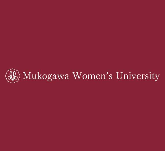 The words Mukogawa Women's University on a red background