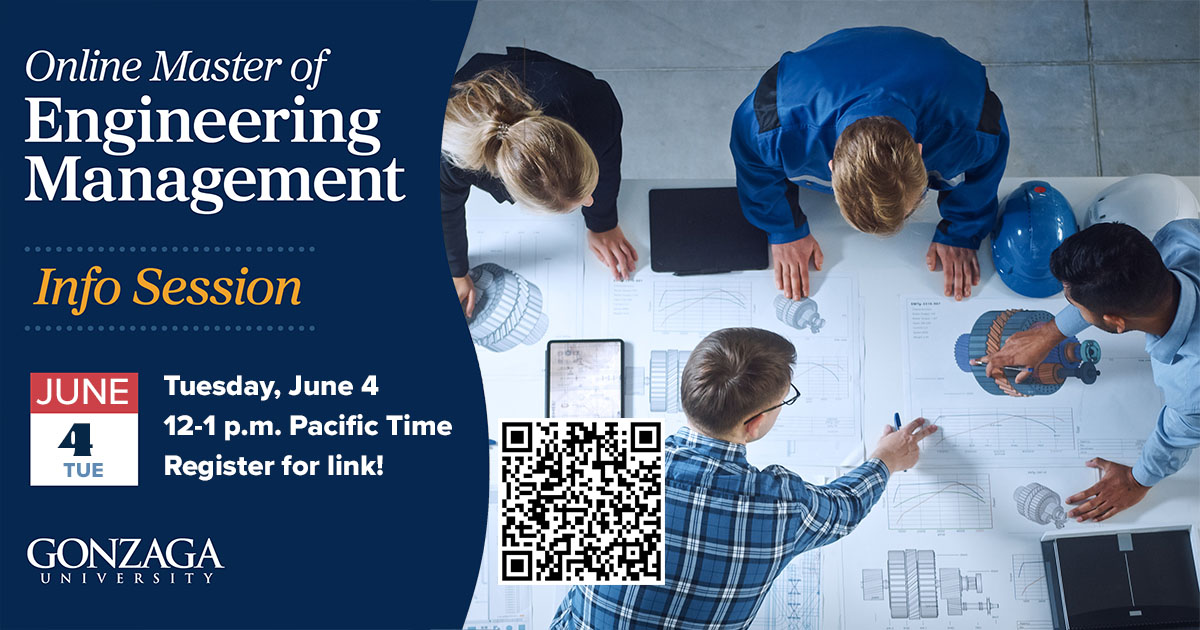 Online Master of Engineering Management info session on June 4