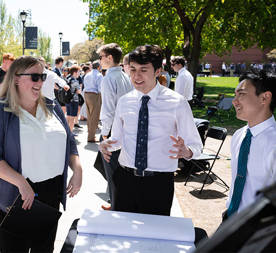 Senior Engineering students present their Senior Design projects.