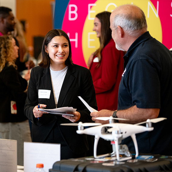 Students attend Gonzaga's all majors career fair.