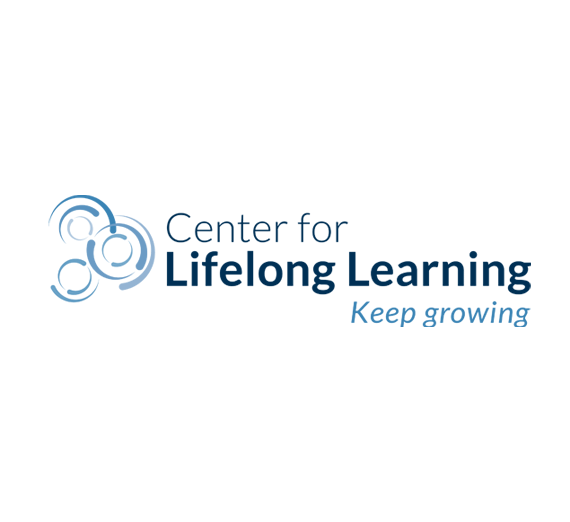 Center for Lifelong Learning signature graphic with "Keep growing" tagline