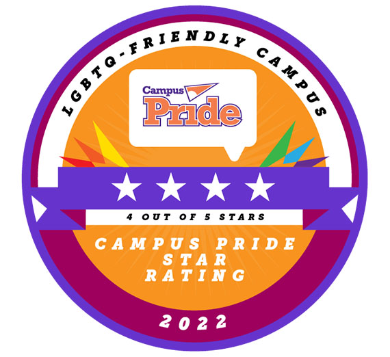 Campus Pride Star Rating: 4 out of 5 stars