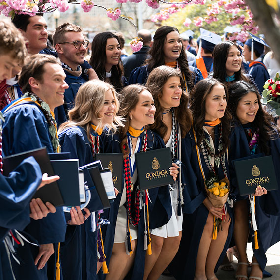 Group photo of several graduates.