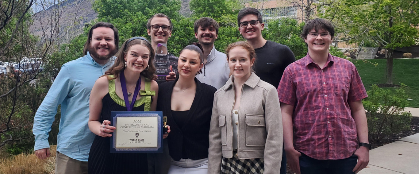 The 2026 Gonzaga University Debate Team after their win at CARD. 