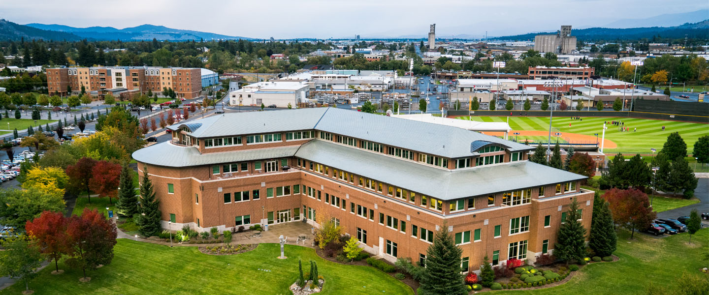 Overhead view of the Law School 
