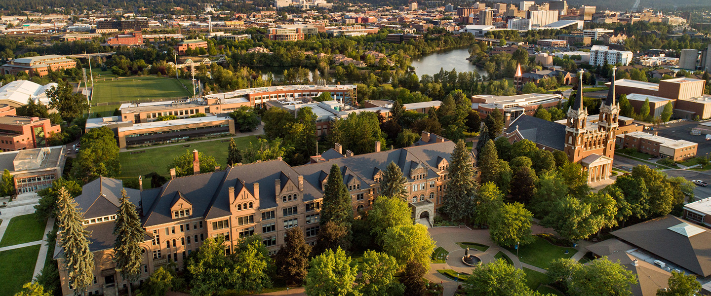 Campus Drone Shot