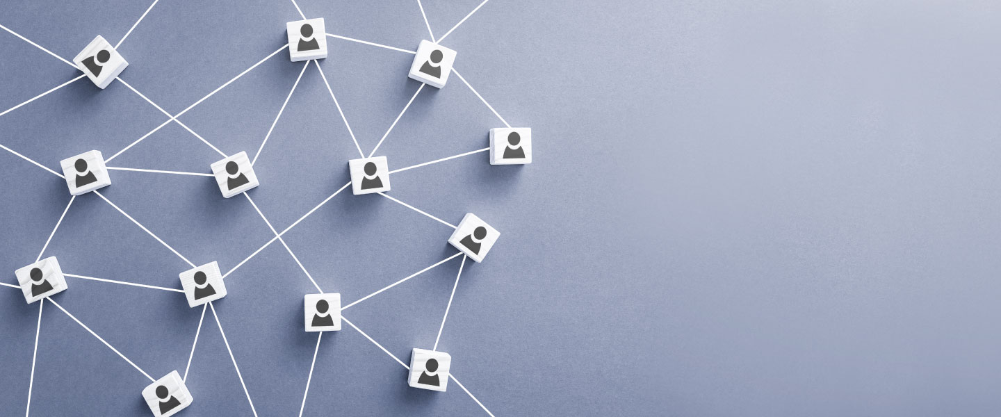 illustration of people network 