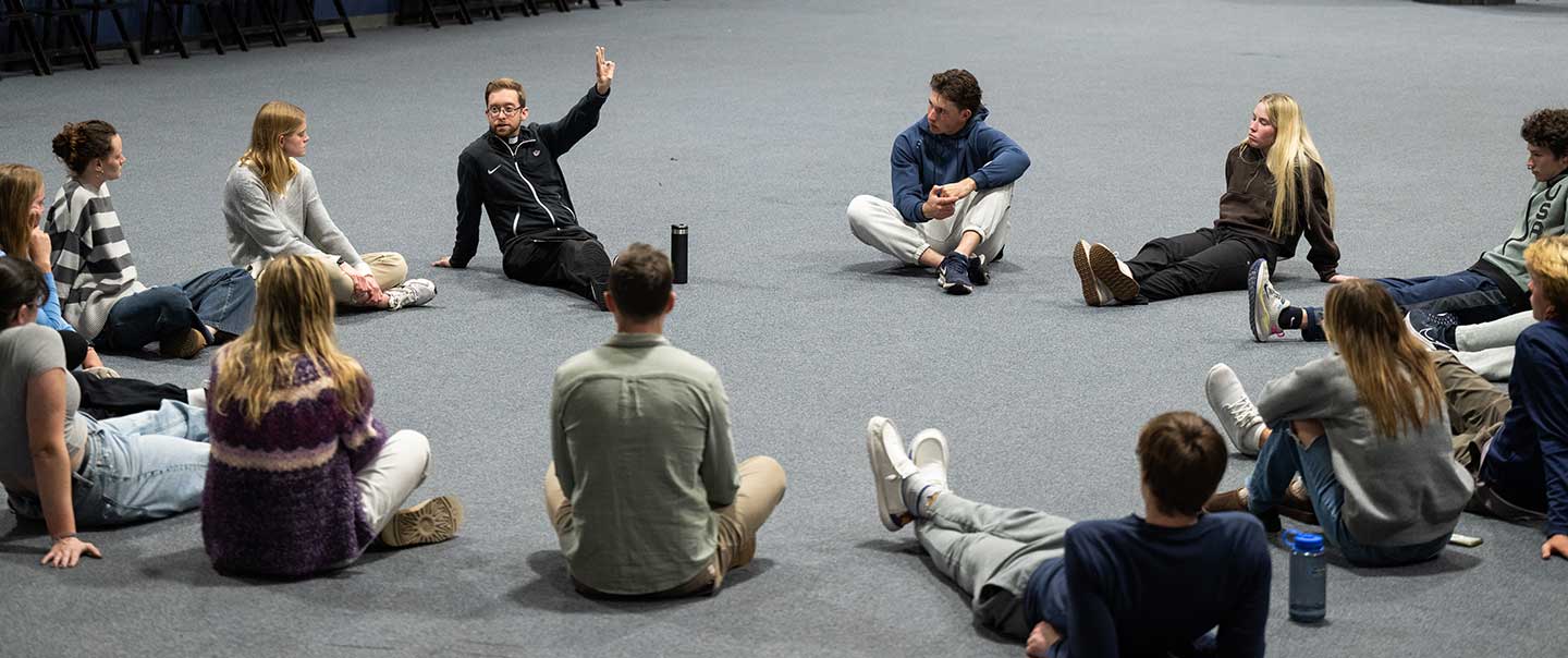 students have ministry discussion