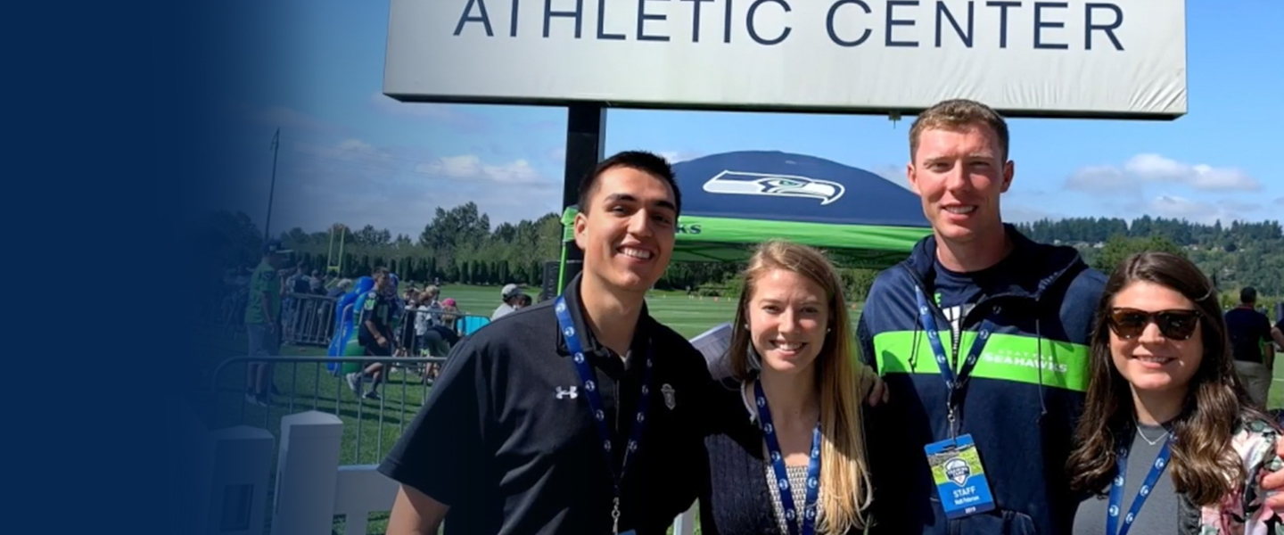 Students during Seahawks Internship