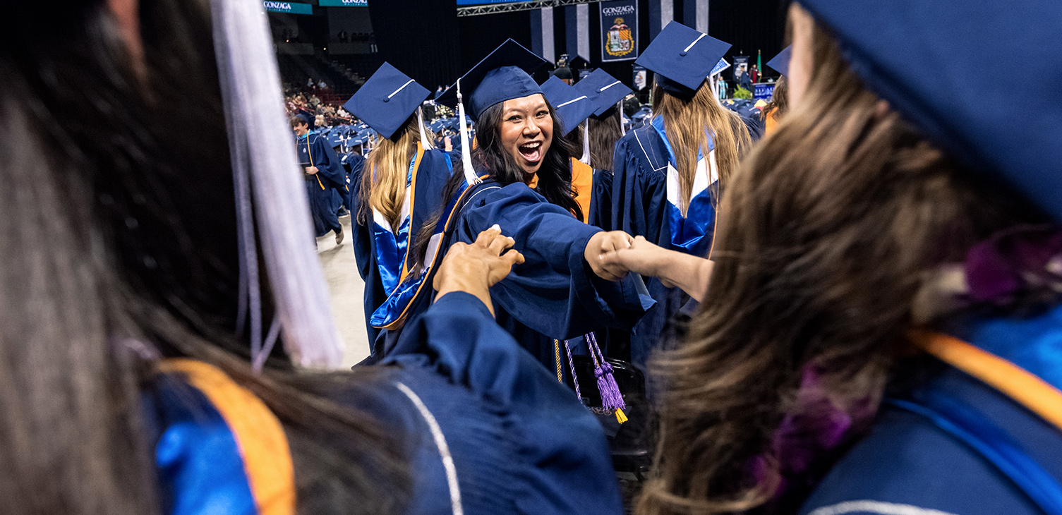 Gonzaga students at Commencement