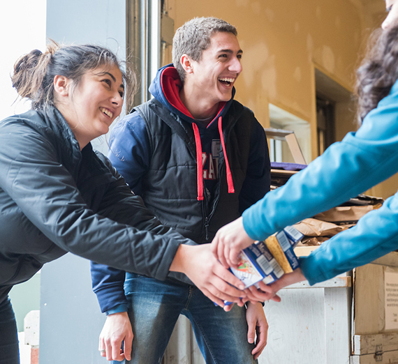 Student volunteers spent Martin Luther King Jr. Day serving the greater Spokane community at The Salvation Army