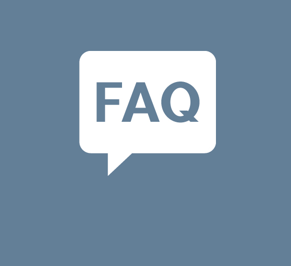 Graphic on speech bubble with "FAQ"