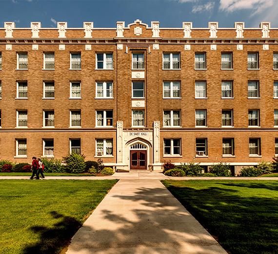 front of desmet hall