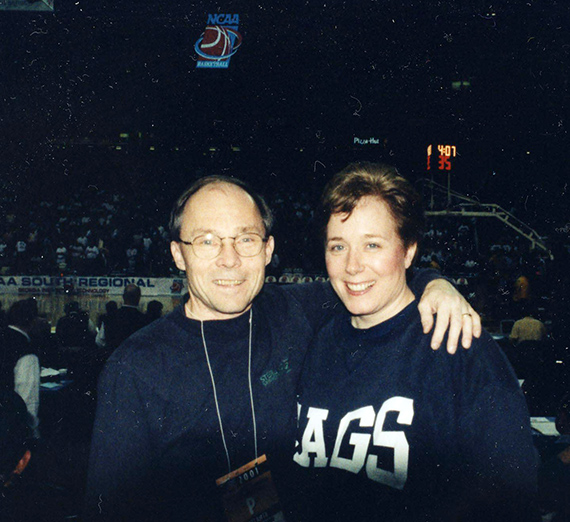 Dale and Mary Goodwin in 2001 at NCAA