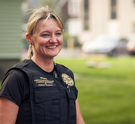 Campus Safety & Security Officer smiling