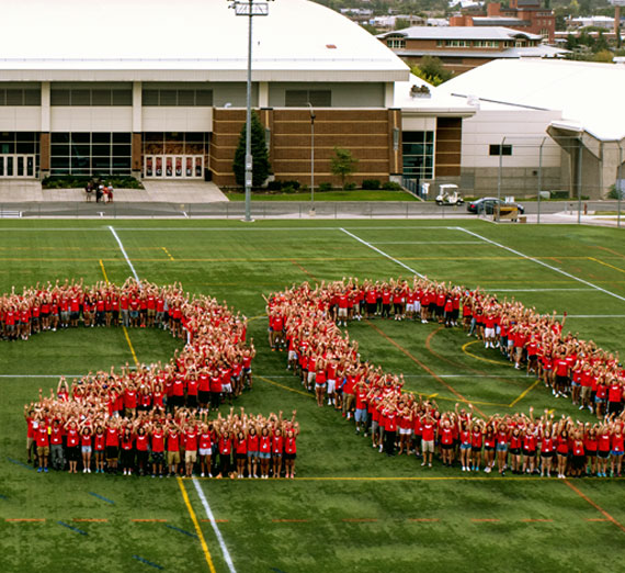 Class of 2020 on Mulligan field
