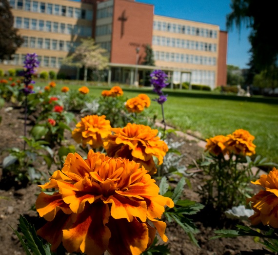 Welch Hall in summer
