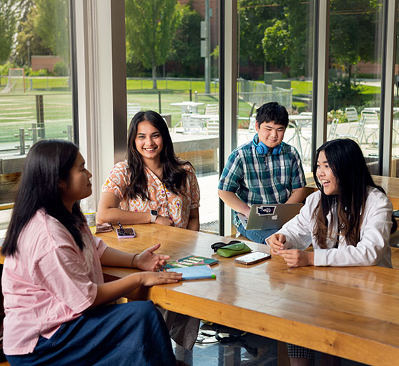 A group of students gathering for a study session.