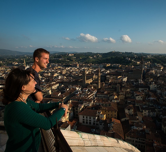 Students enjoy their last weeks in Florence, Italy at the end of the school year studying abroad. 