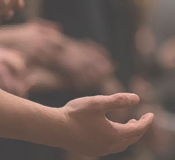 Decorative image of hands