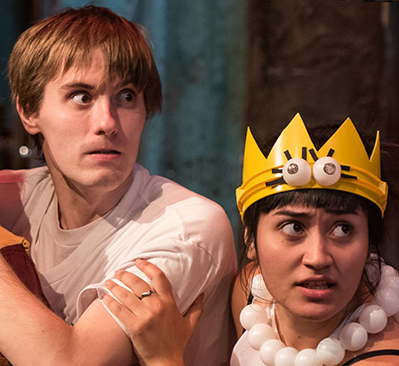 Theatre and Dance students acting on stage